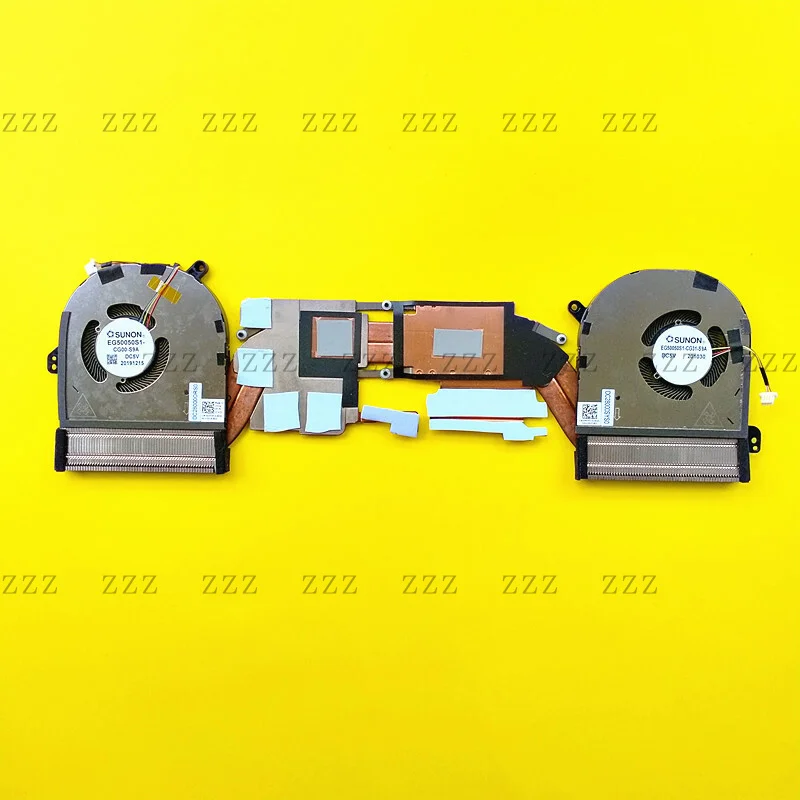 ZZ is suitable for Dell XPS 15 9500 P5550 cooling heat pipe fan 0442PH