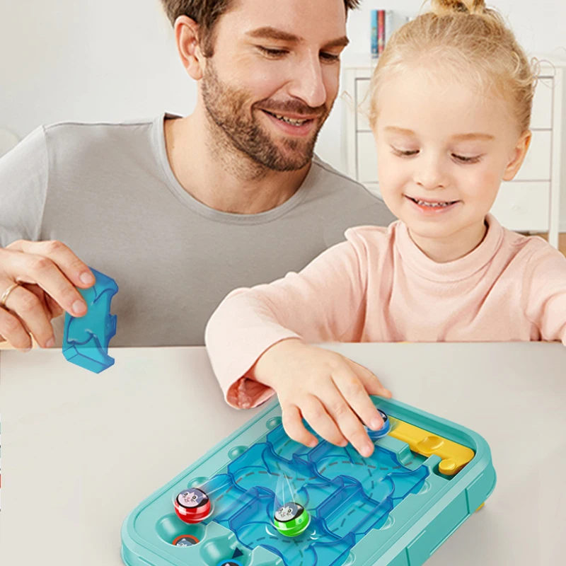 Kinder pädagogisches Spielzeug Kätzchen Labyrinth iq Puzzle Spielzeug Planungs fähigkeit Brettspiele Montessori logisches Denken Training Kinder