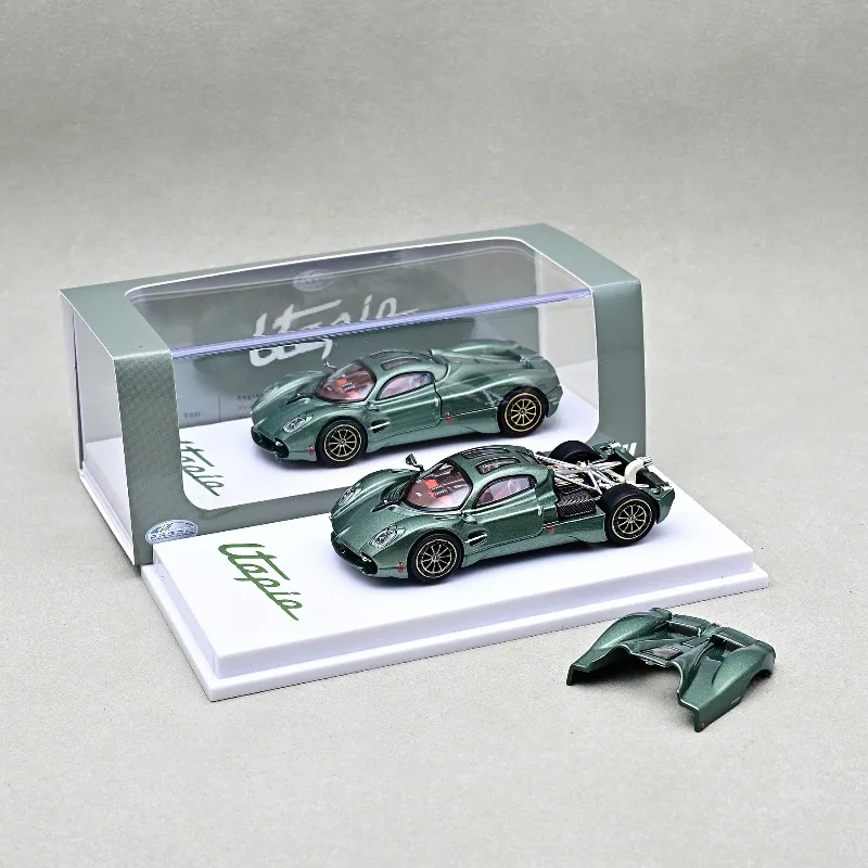 CM Model 1/64 Pagani Utopia Metallic Green Alloy Motor Vehicle Toy Die-casting Metal Model Collection Boy's Christmas Gifts