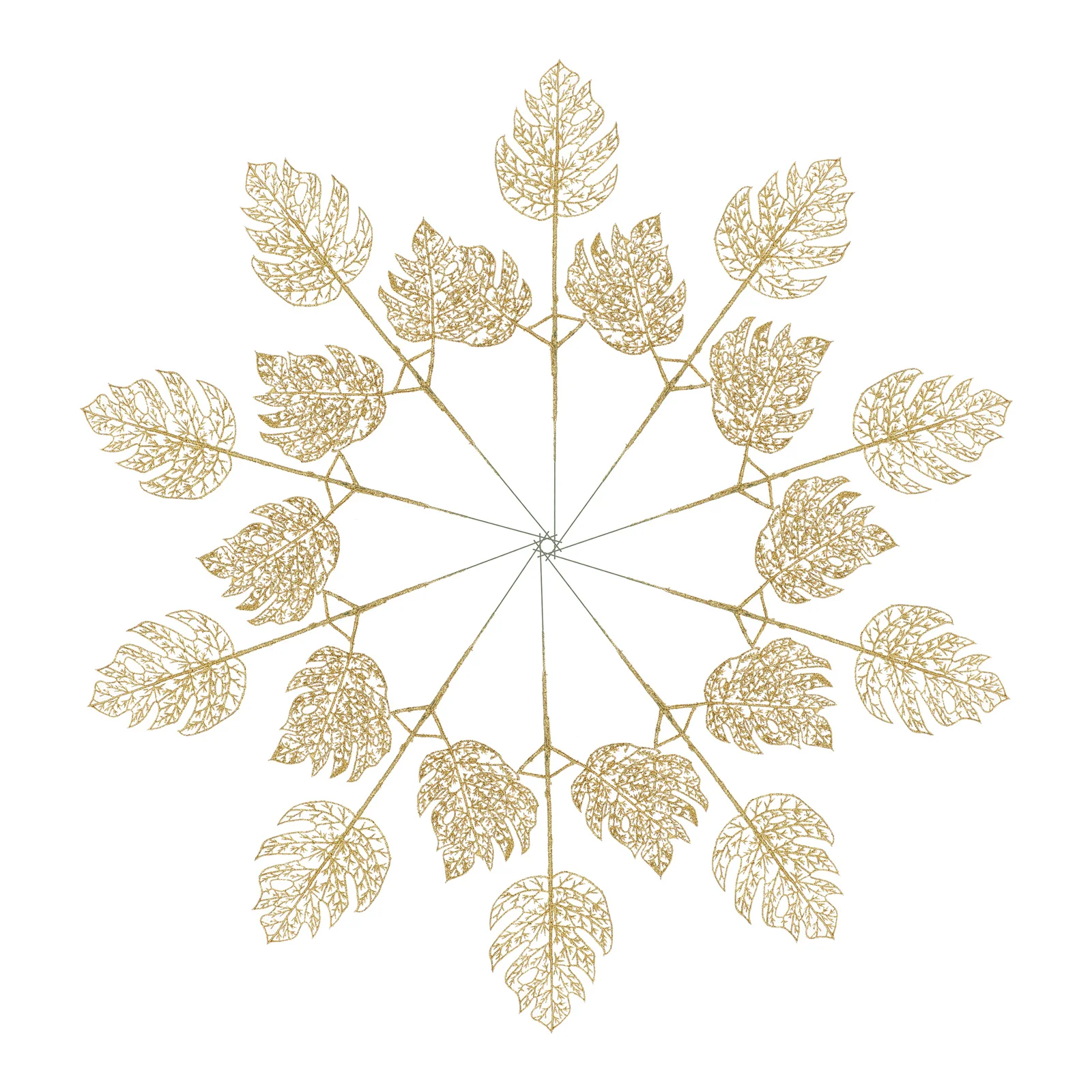 

10Pcs Glitter Leaf Decor Xmas Tree Accessory Lovely DIY Accessories Unforgettable with Friends Gift Xmas Glitter Leaf