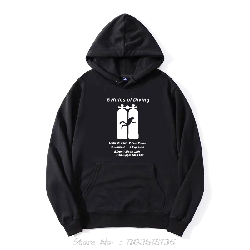 New Scuba Diving Jacket Zip Up Hoodie Men Cotton Fashion Tees Hoody Diver Sweatshirt Tops Clothing Oversized Pullover Streetwear