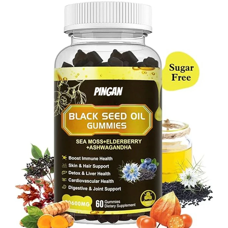 

Black Seed Oil and Seaweed Gummies - Immune Support, Joints, Digestion, Hair and Skin