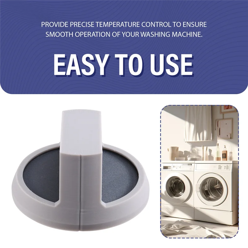 ABUL-2Pcs Laundry Systems 803119P Knob Assembly,Washing Machine Temperature Knob Replace AP5619372,2813209 ,803119