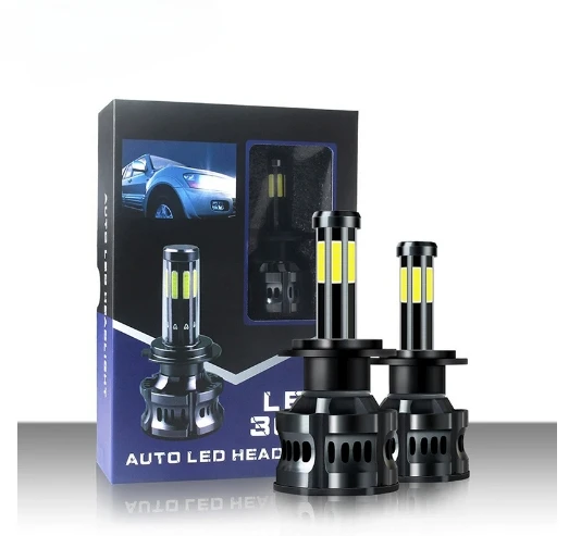 

360 degree 8 Sides Car Headlights H1 H3 H7 H4 9005 HB3 9006 HB4 H8 H11 9012 881 COB LED lights for Auto headlamps of Fog Bulbs