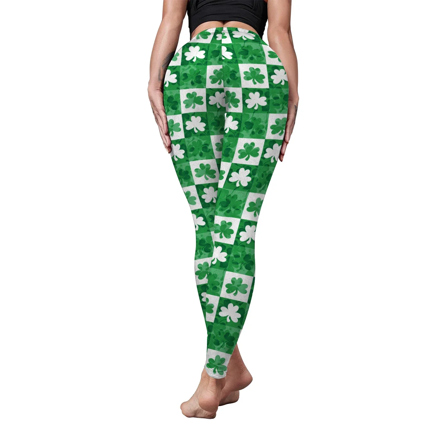 St'patrick's Day Leggings for Women Pants Workout Running Gym Pants Stretchy Casual Digital Print Slim Leggings