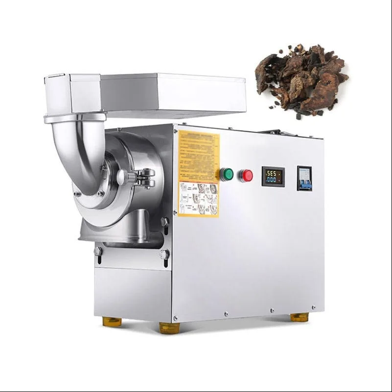 New 3-Motor Dry Grain Grinder Mill, Commercial Herb Spice Chili Corn Maize Flour Pulverizer for Dry Raw