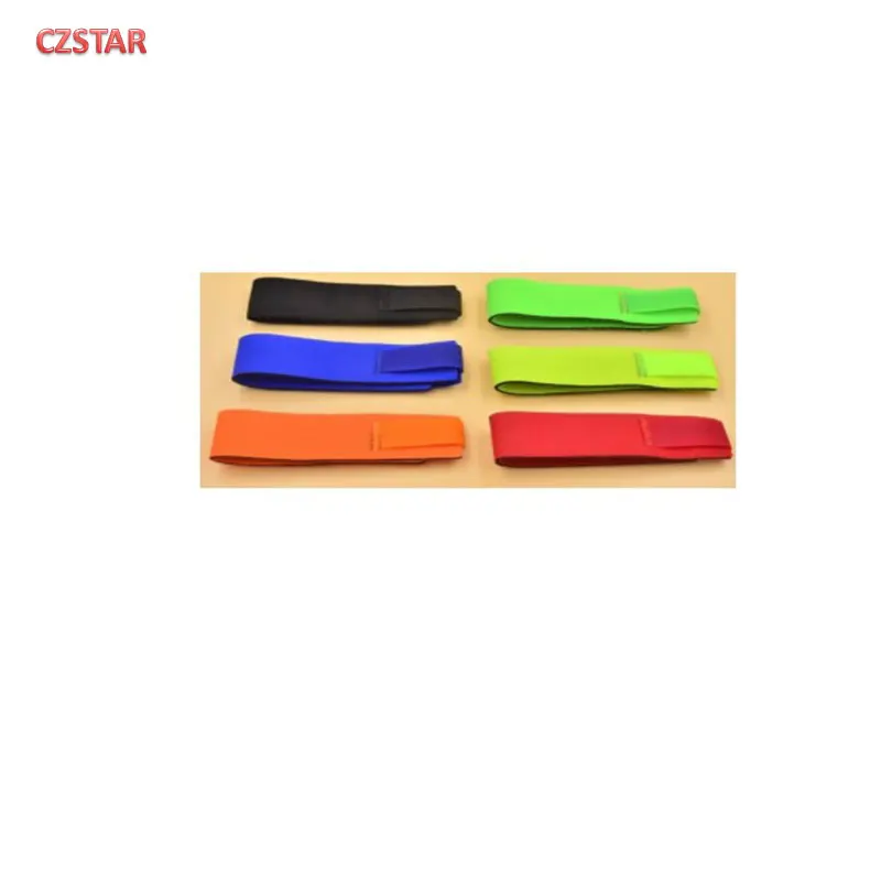 Czstar 4pcs Neoprene VelcroStrap band neoprene triathlon uhf RFID timing chip wrist ankle strap  for rfid sports timing tags