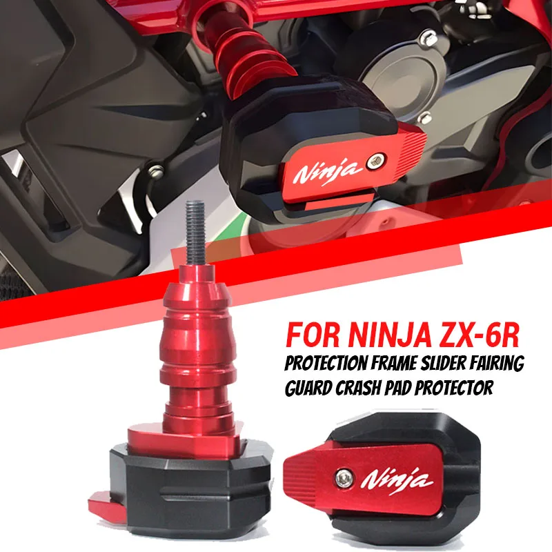 For ZX-6R ZX6R ZX 6R NINJA 2013-2016 2017 Motorcycle CNC Falling Protection Frame Slider Fairing Guard Anti Crash Pad Protector