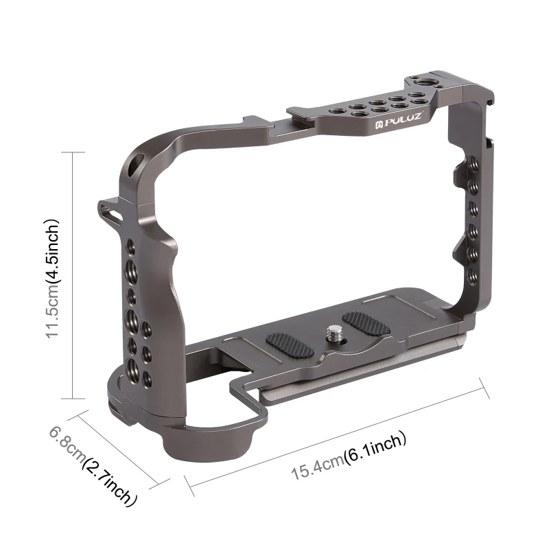 PULUZ Video Camera Cage For Canon EOS R5 / R5C / EOS R6 / R6 Camera Aluminum Stabilizer Rig Cage