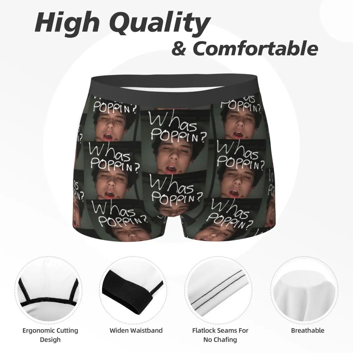 Boxer Underpants Shorts Wilbur Soot Panties Male Ventilate Underwear for Homme Man Boyfriend Gift