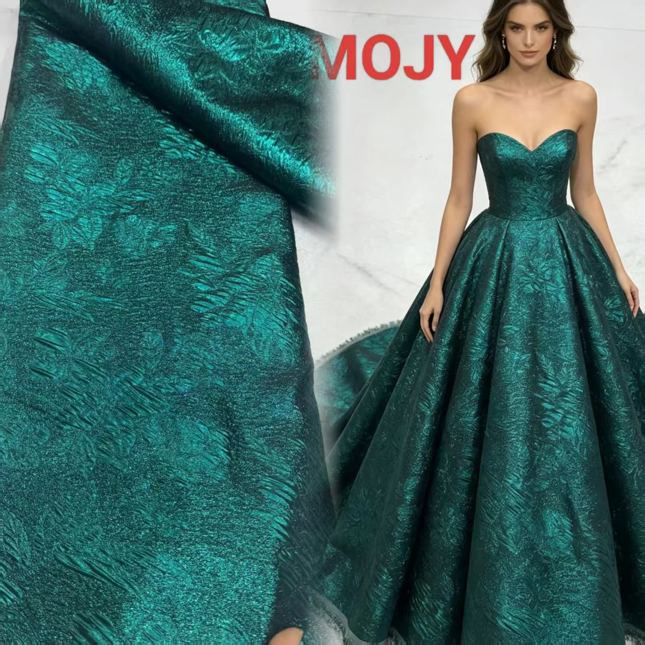 

Lace Fabric High Quality 2026 African Jacquard Brocade Damask Fabric Luxury Sewing Fabrics Nigerian For Women Party Dress 5 sold
