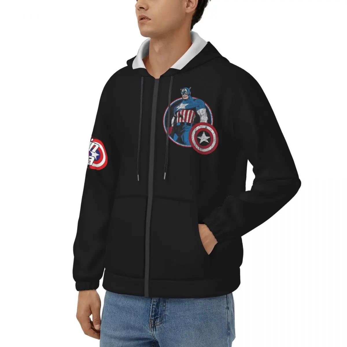 Men Cap Hero Hoodie Disney Captain America Film Tops Novelty Hoodies Birthday Gift Clothing