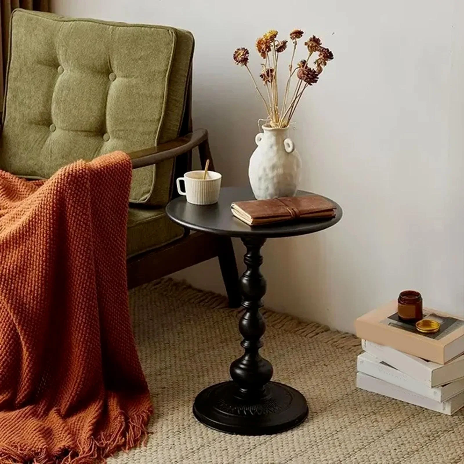 

US Side Table Matte Finished Coffee End Table for Apartmen Living Room Balcony