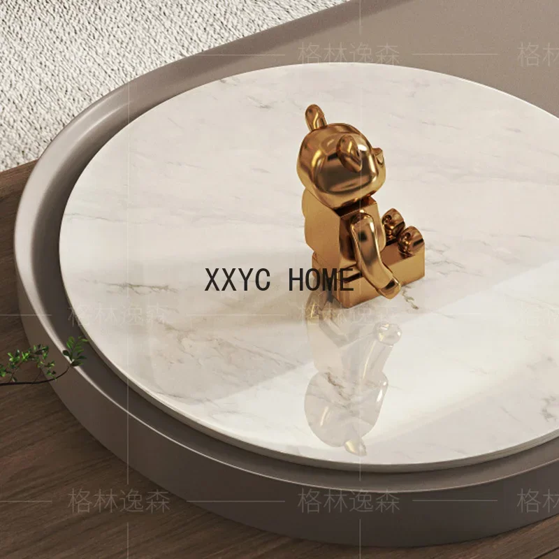 Writing Oval Minimalist Wooden Vintage Luxury Table Round Books Aesthetic Mesa De Centro Room Furniture