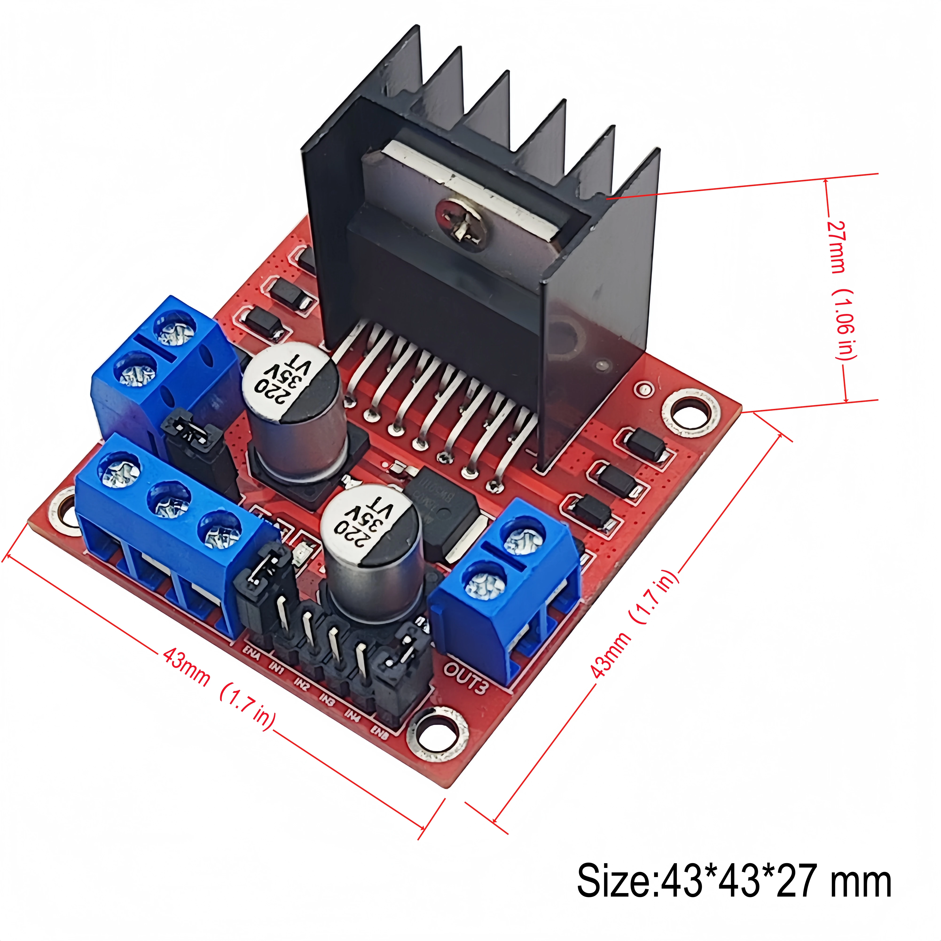 2Pcs L298N DC Dual H-Bridge St - L298N Module ulasan dan harga