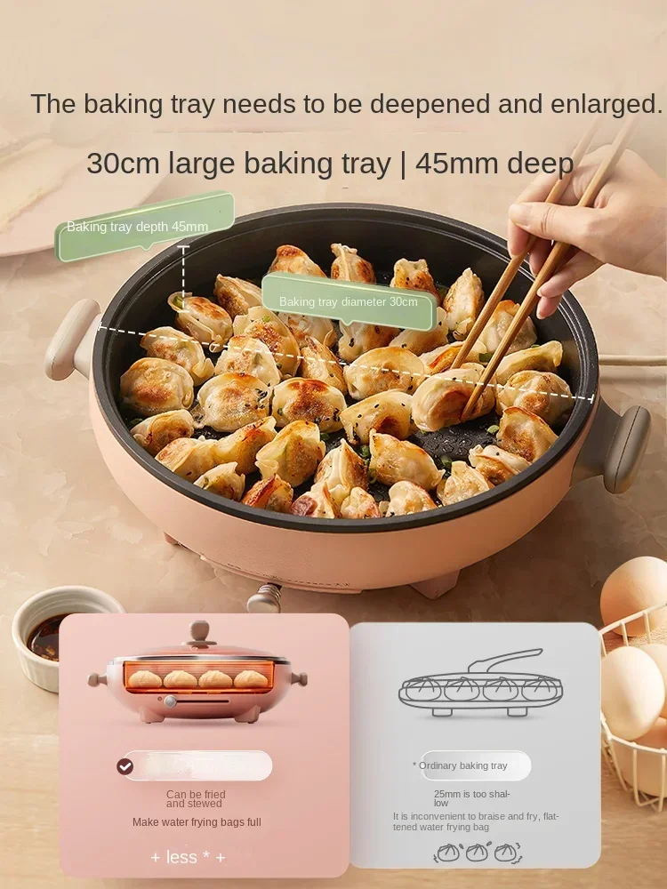 220V Home Electric Pancake Maker Non-stick Small Electric Griddle Deepened and Enlarged Household Electric Pancake Stove