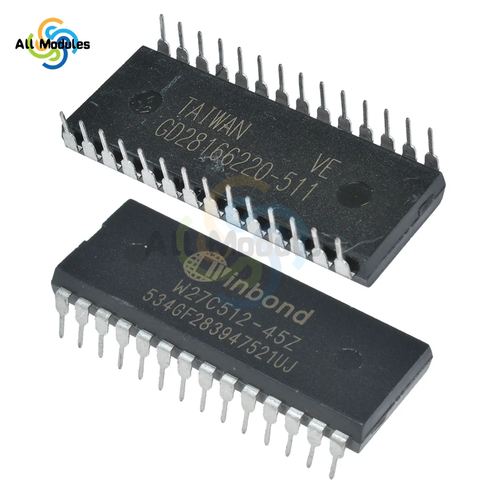 IC Chips W27C512 W27C512-45Z 28DIP IC EEPROM 512KBIT Original Integrated Circuits