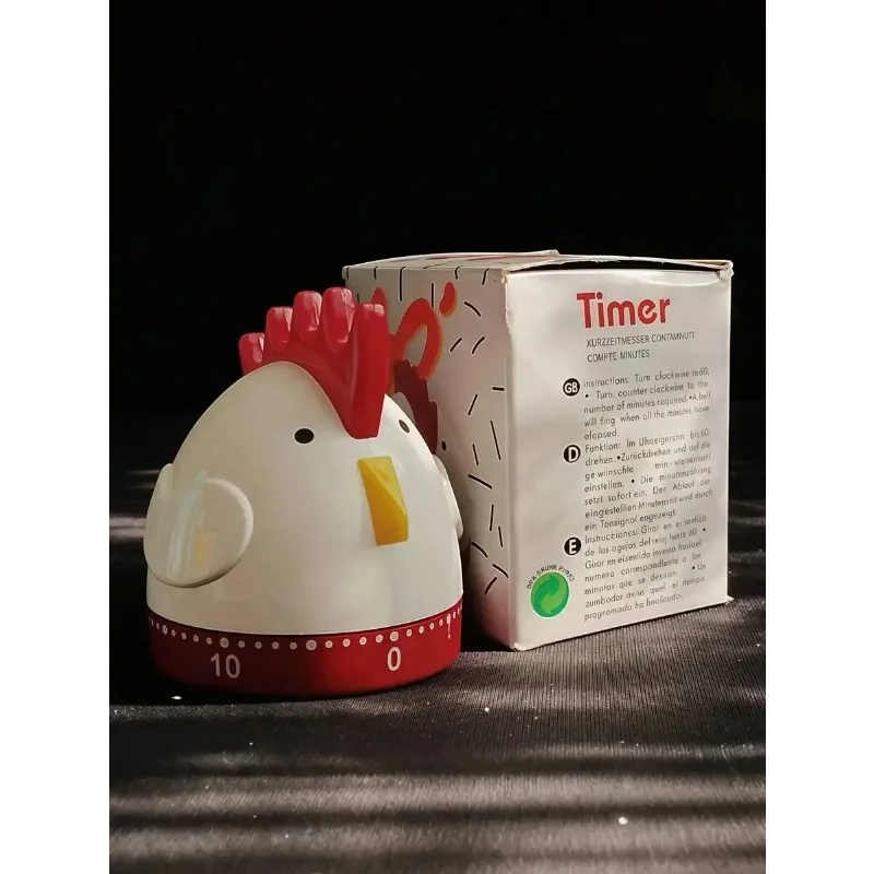 Minuteur de cuisine en forme de poulet, minuterie mécanique multifonctionnelle facile à utiliser pour la planification du temps