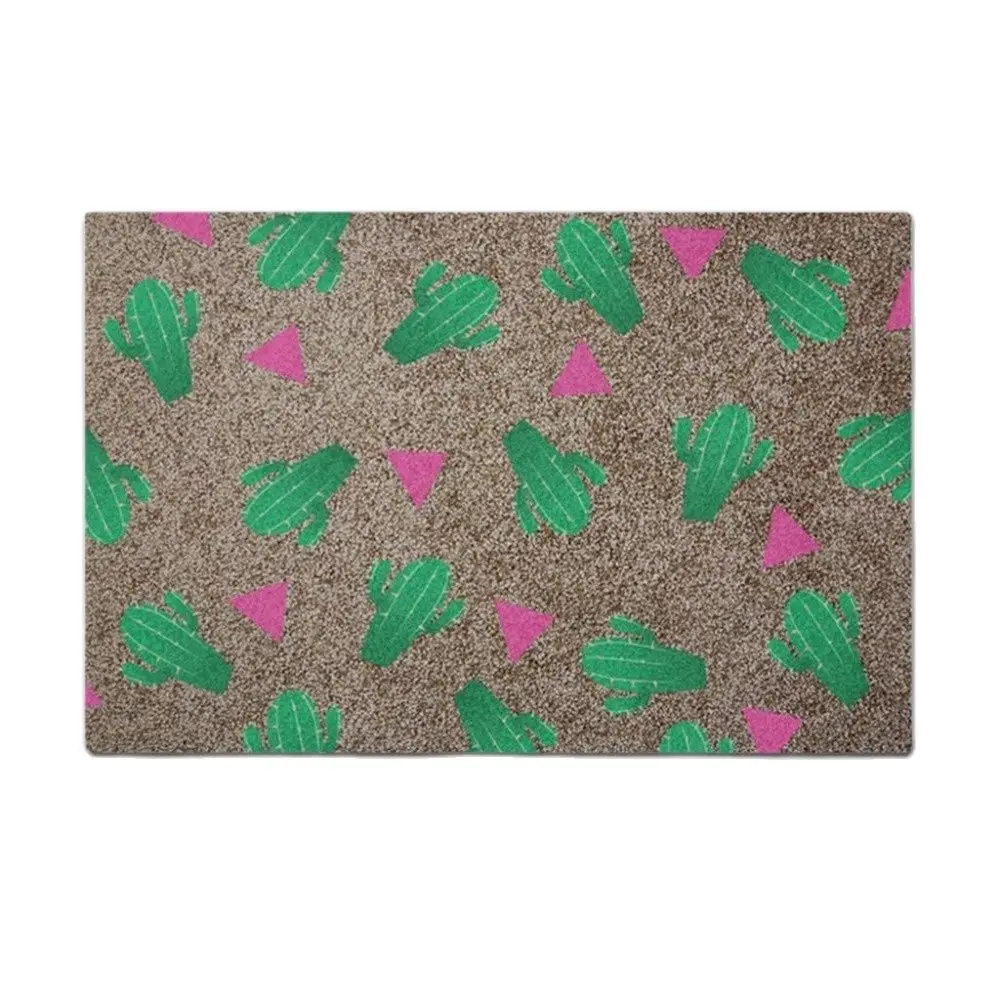 

Cactus Doormat Rubber Entrance Floor Mat Decorative Door Mat Entry Way Foot Mat