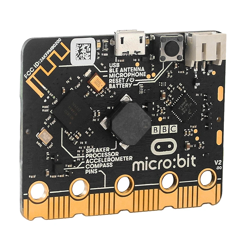 Original Micro:bit V2.2 Board Upgraded Processor Capacitive Touch Sensor Onboard Speaker Microphone LED Indicator For Kids