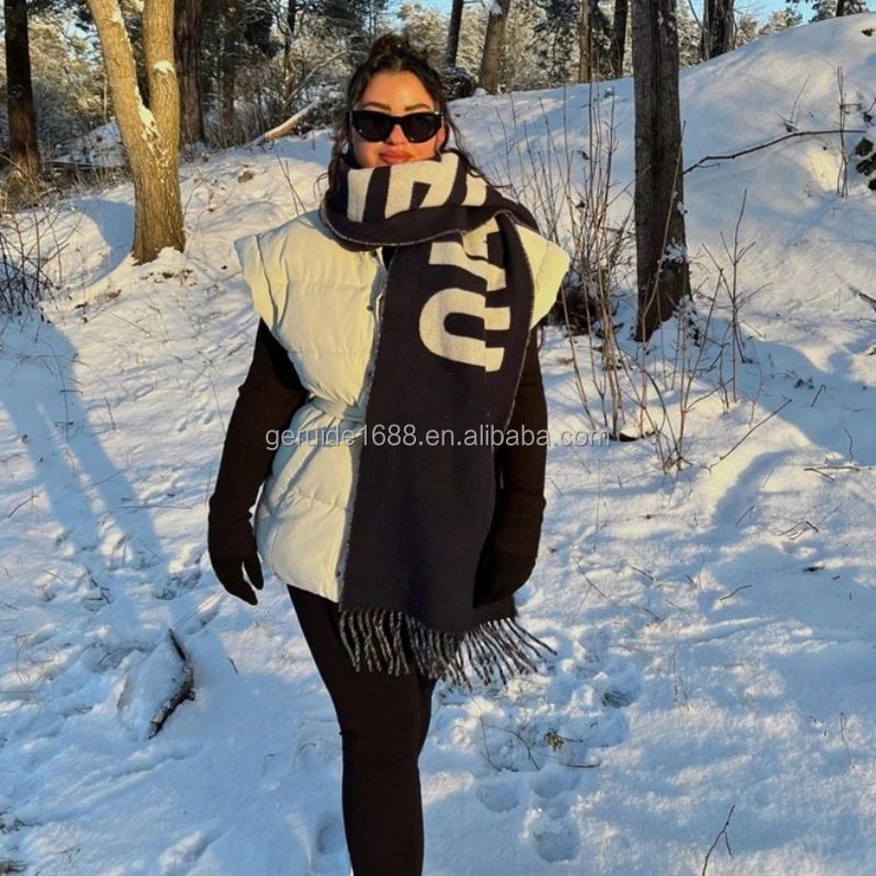 

Wholesale Designer Shawls and Scarves Winter Wool Scarves Shawls Fashion Brand Cashmere Scarf for Women Stylish