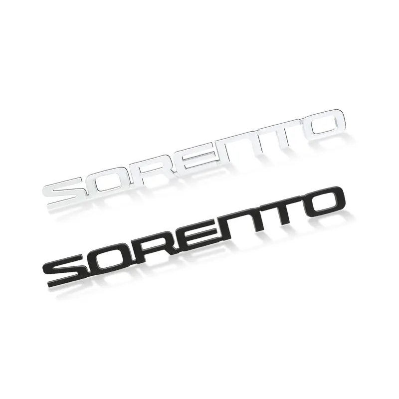 3D ABS SORENTO Brief Logo Stoßstange Hinten Schwanz Trunk Aufkleber Auto Styling Für KIA Sorento 2004-2020 2021 Auto zubehör