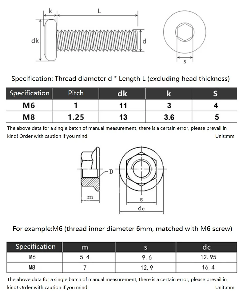 M6 M8 Color Zinc Carbon Steel Furniture Bolts Flat Round Hex Socket Machine Screws And Serrated Flange Nuts Set