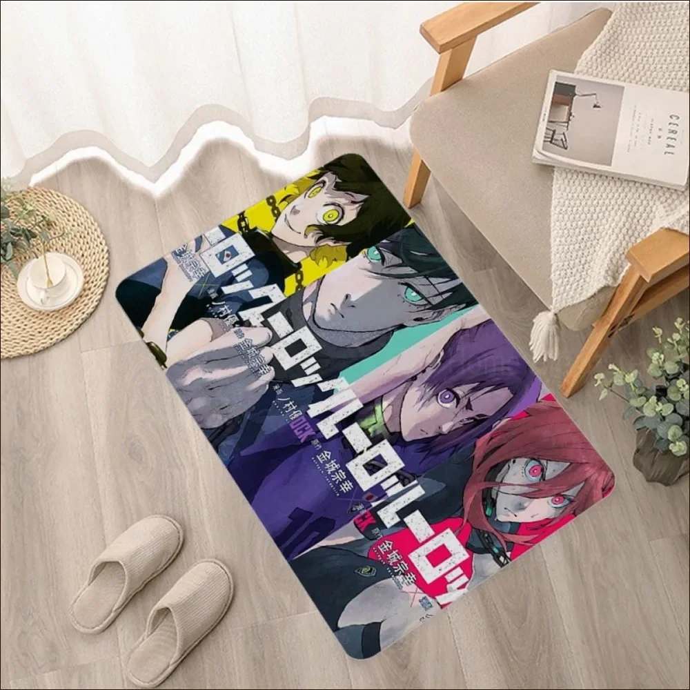 Anime Blue Lock Floor Mat Floor Mat Retro Multiple Choice Living Room Kitchen Rug Non-Slip Modern Home Decor