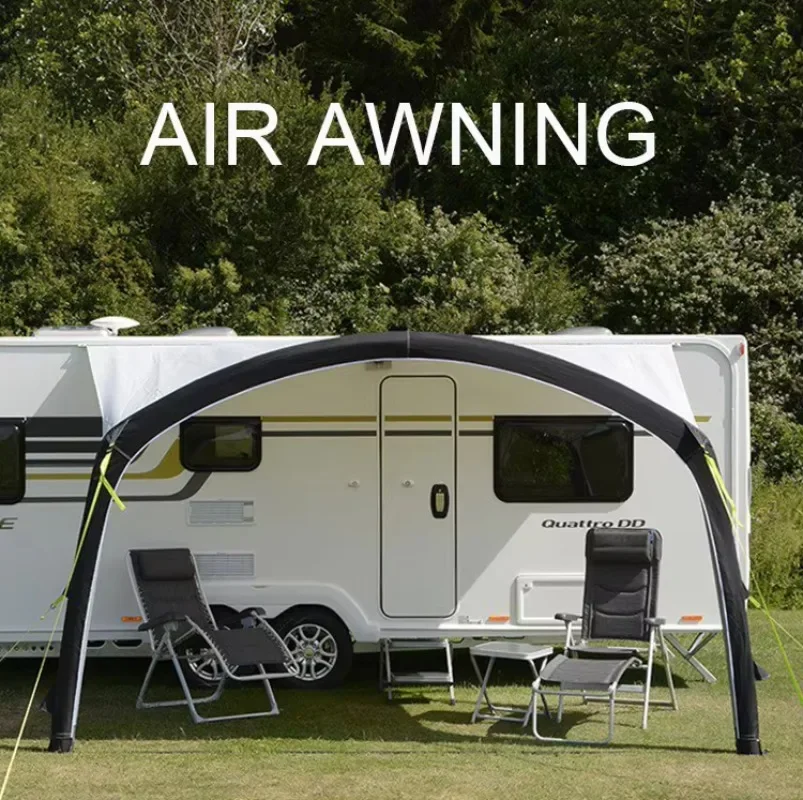 European Standard Inflatable Sunshade Sliding Movable Stand  Camper Van Tent Rv Awning Caravan