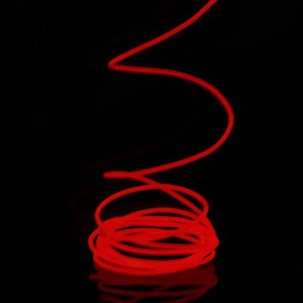 

Red DIY Car Interior Cold Light Strip El Wire Rope Tube Energy Saving Stable Illumination Anti Flicker Protect Eyesight