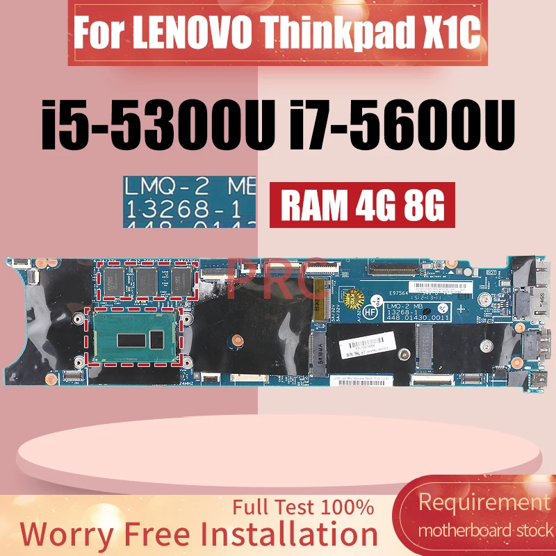 

Материнская плата для ноутбука LENOVO Thinkpad X1C, 13268-1, бриллиантовая материнская плата для ноутбука 00HT357 00HT359 00HT361