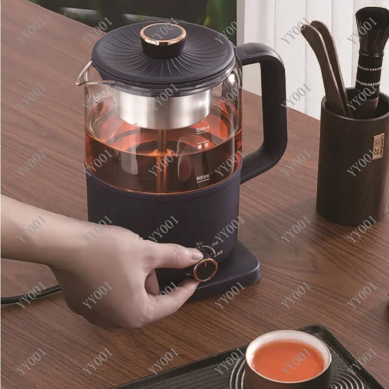 

1.2L Glass Steam Tea Maker Automatic Thermal Insulation Tea Kettle for Black Tea Puer