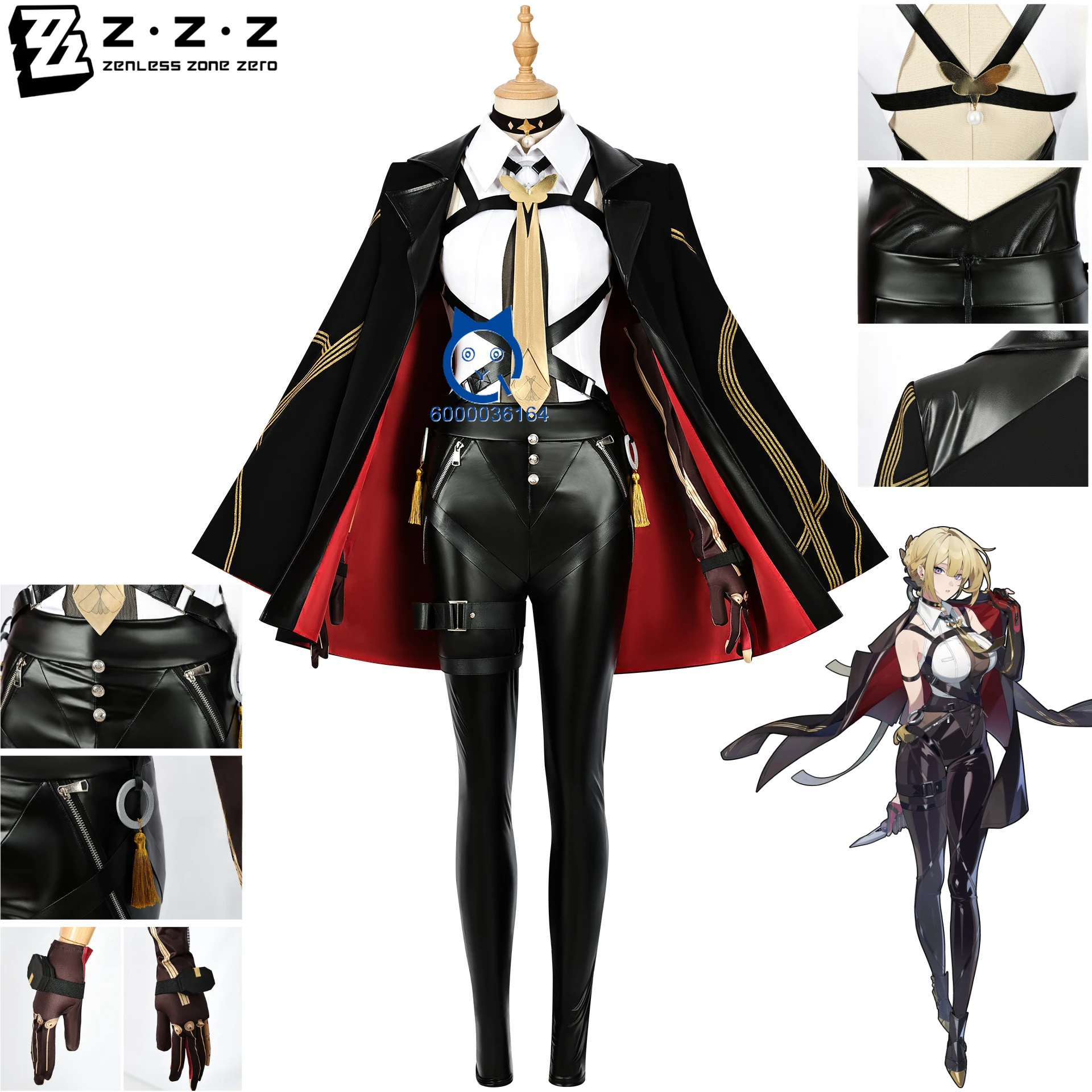 

Hot Game Zenless Zone Zero Evelyn Chevalier Cosplay CostumeLeather Pant Anime Clothes Women Role Play Halloween Party Comic Con