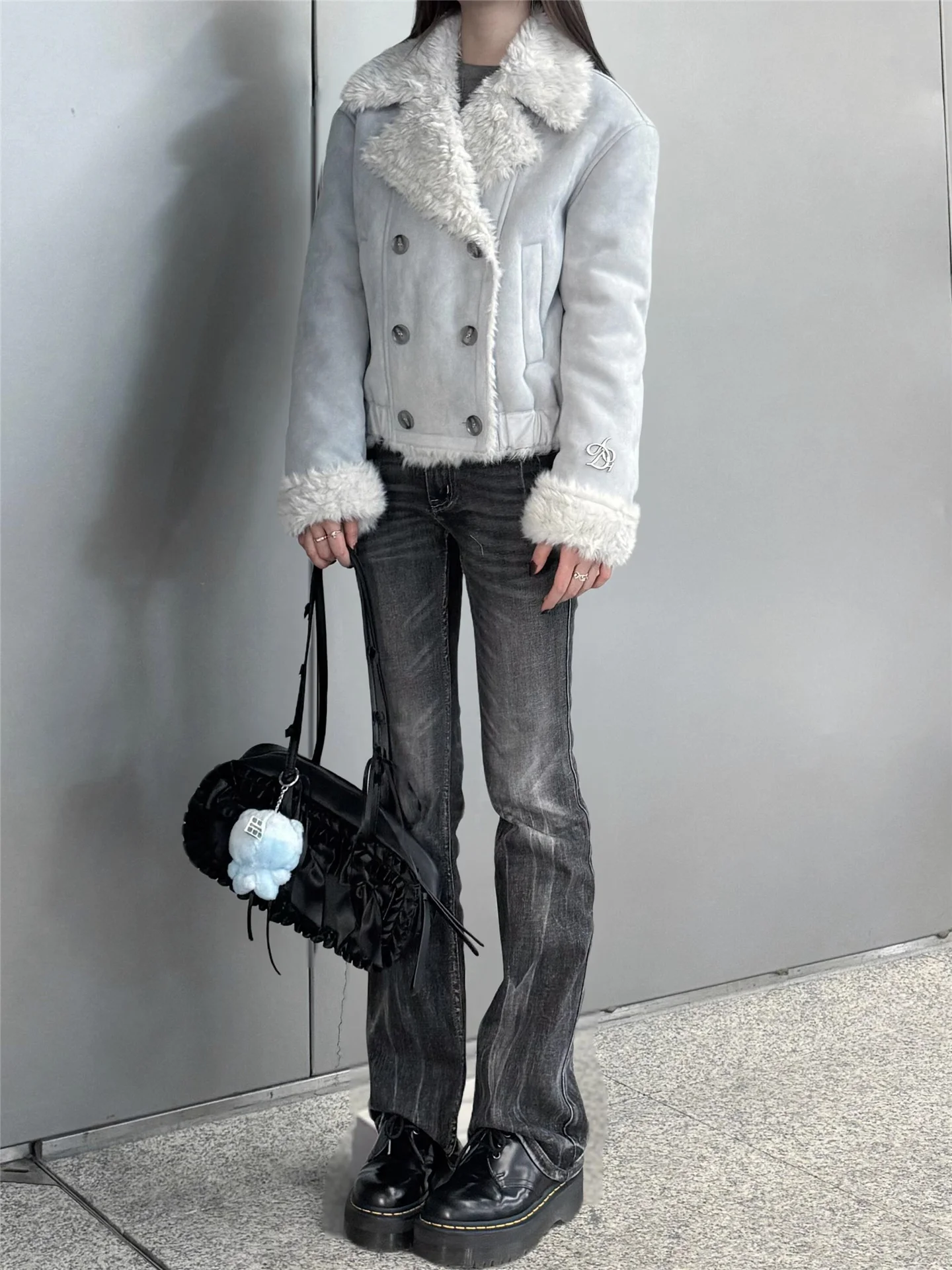 

Black Millennium Sexy Low Waist Flared Jeans Women's Slimming Extended Tall Vintage Tight Cotton Casual Spring Denim Pants