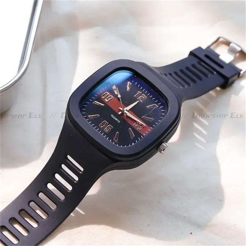 Moda feminina relógios squartz dial relógio feminino luxo senhoras quartzo relógios de pulso silicone feminino relógio de pulso reloj mujer