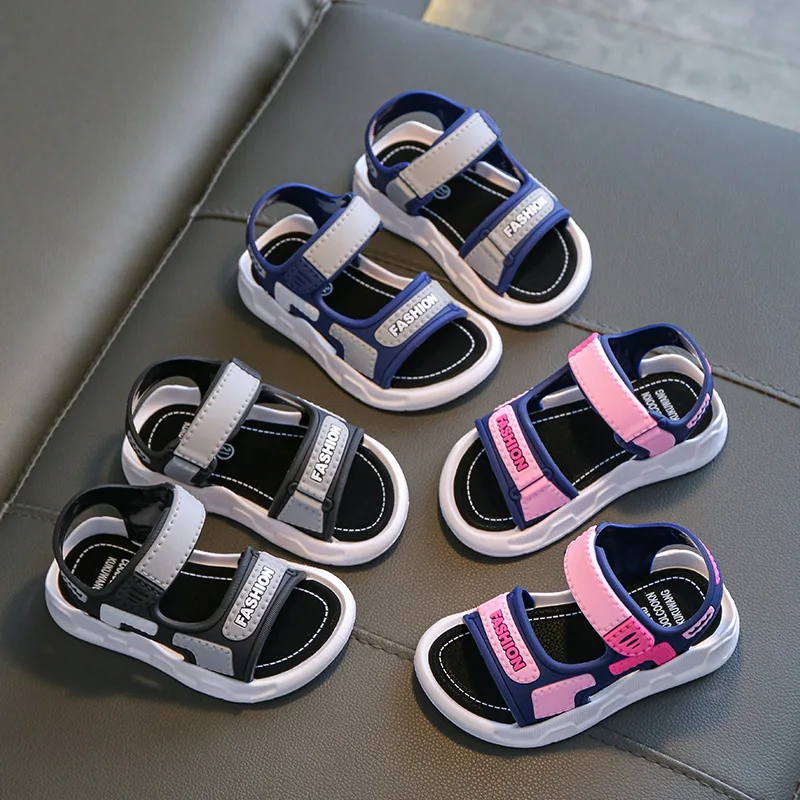 

Fashionable Children's Sandals Small and Middle School Student Sandals Boys and Girls Non-slip Sandals Korean Style Beach Shoes