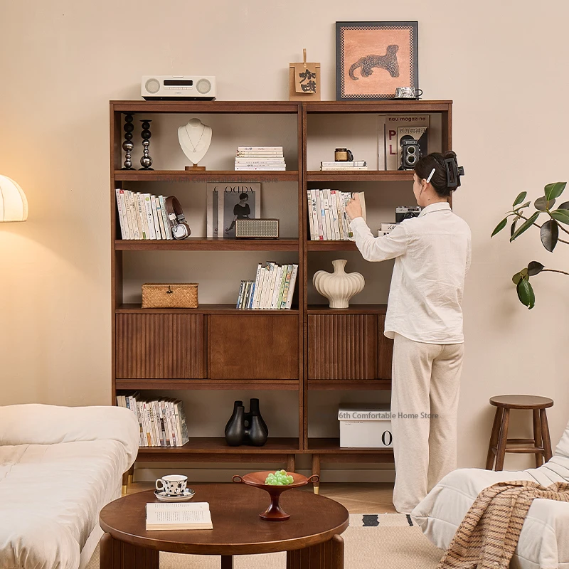 u*-Wooden Living Room Bookcases Bookshelf Save Space Modern Storage Bookcases Organizer Showcase Home Furniture Boekenkast LLBS