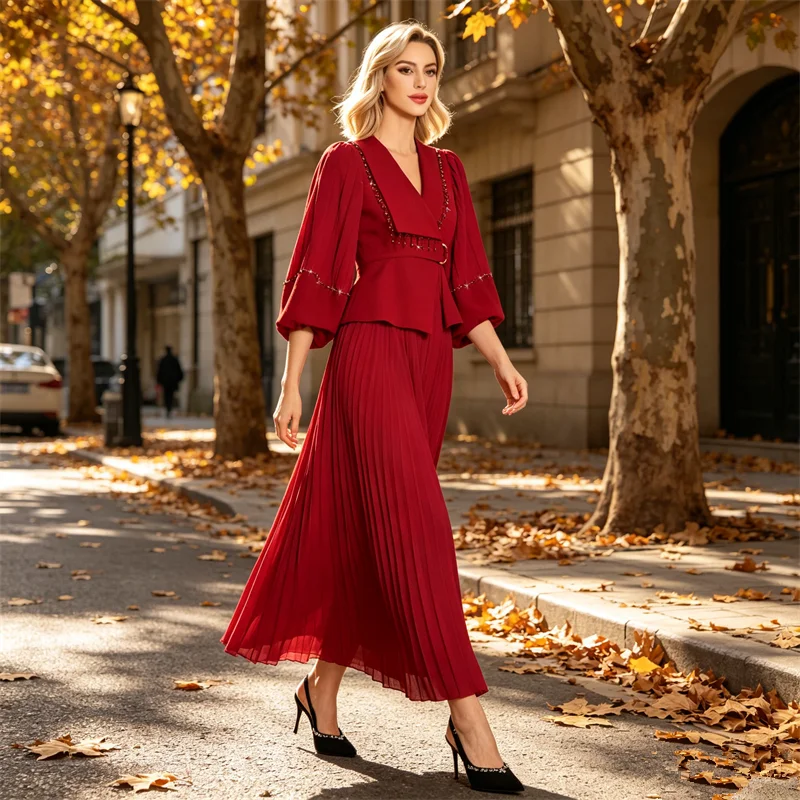 

Muslim Woman Dresses Pleated Abayas Dubai Tassel Beads Jalabiya Eid Ramadan Djellaba Caftan Marocain Femme Robe Musulmane Abayo