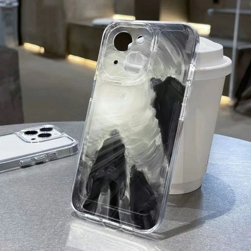 

Прозрачный чехол для телефона с граффити и картиной маслом для iPhone 16, 15, 14, 13, 12, 11 PROMAX XSXR 7, 8 Plus, силиконовый чехол для телефона