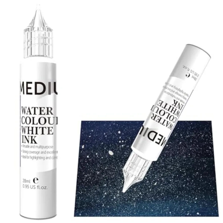 

for Watercolor - 28ml/ 0.95 fl oz. Opaque Gouache - Water Color Medium for Drawing, Calligraphy, Highlights and Illustration Wa