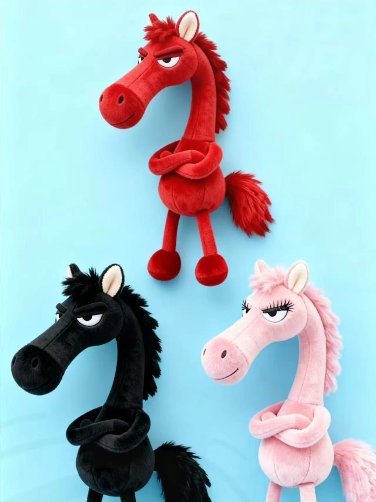 2026 Arrogance Pony Keychain for Women Bag Pendant Decor Cute Plush Horse Car Keychain Party Gift Key Ring Keychain Accessories