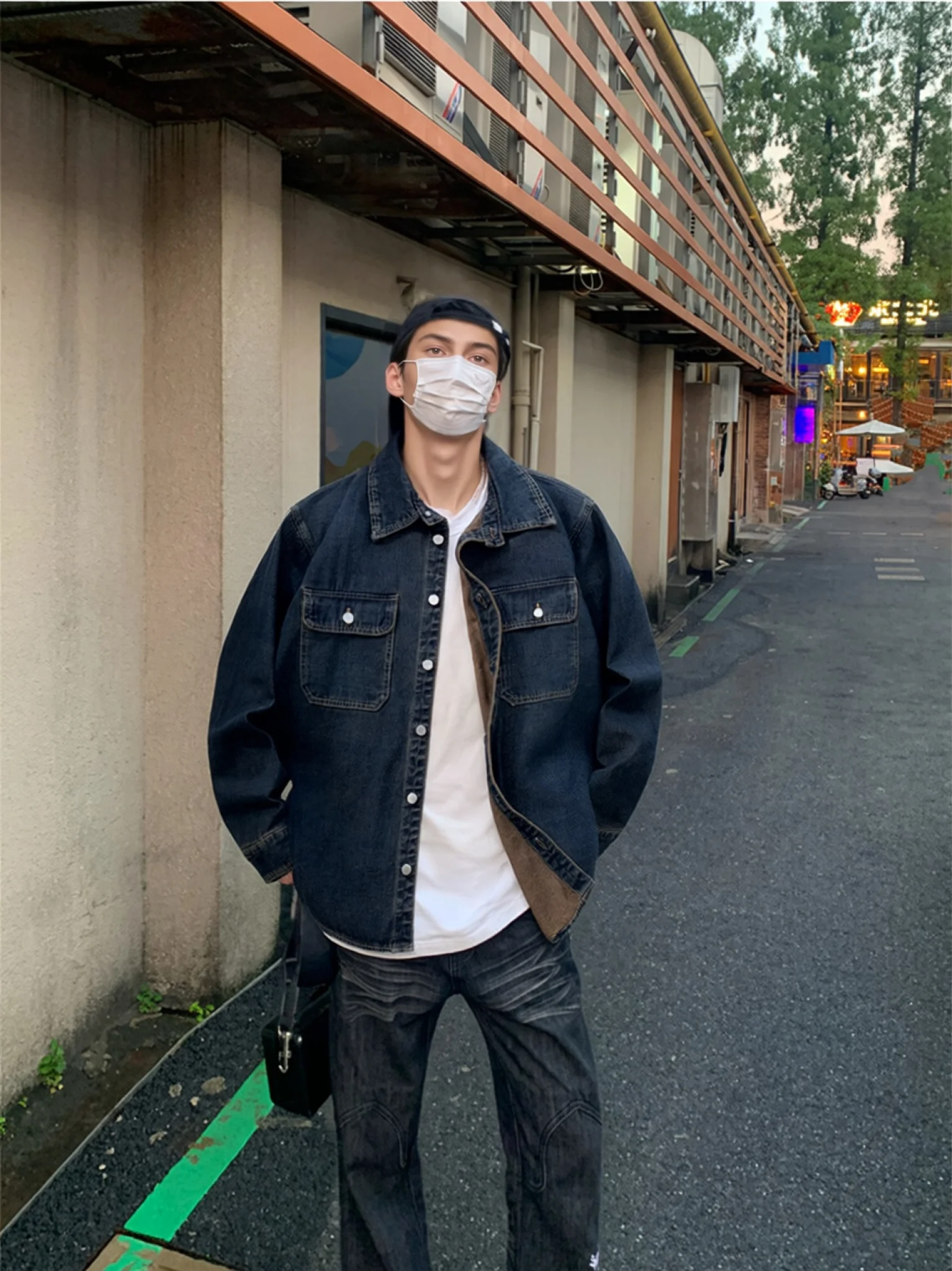 Men's Autumn New Arrival Loose Fit Casual Style Non Stretch Denim Shirt Everyday Versatile Solid Color Outerwear