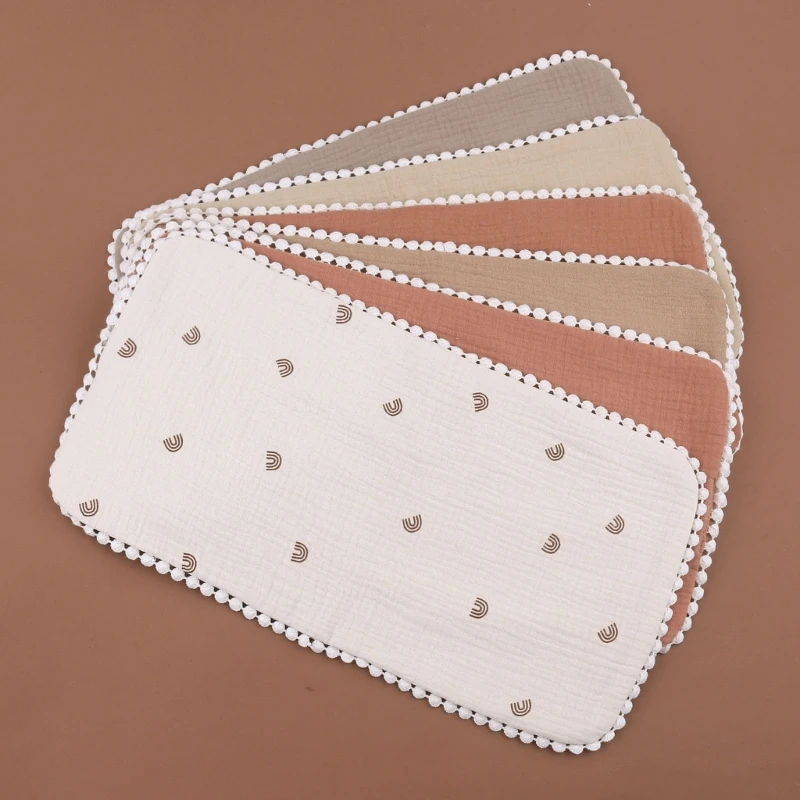 

1pc Baby Apron Cotton 3 Layers Baby Burp Cloths Boys Girls Stuff Absorbabl Soft Infant Spits Towel Newborns Gift