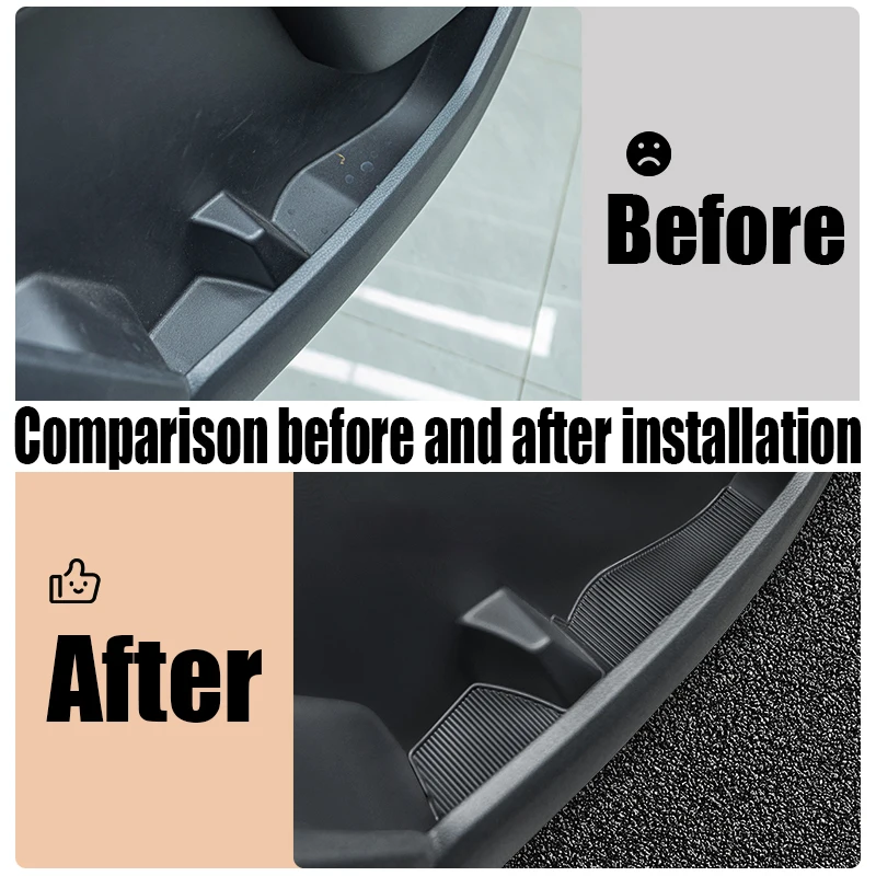 For Ford Ranger 2024 modified car door anti slip door groove pad car interior decoration product dustproof and easy to clean