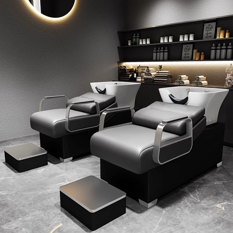 

Minimalist Luxury Unique Shampoo Chair Aesthetic Modern Shampoo Chairs Modern Lavacabeza Peluquería Profesional Salon Furniture