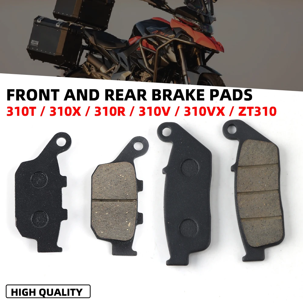Motorcycle Front and Rear Brake Pads Fit Zontes 310T 310X 310R 310V 310VX ZT310 ZT250 Zontes V310 X310 T310 R310