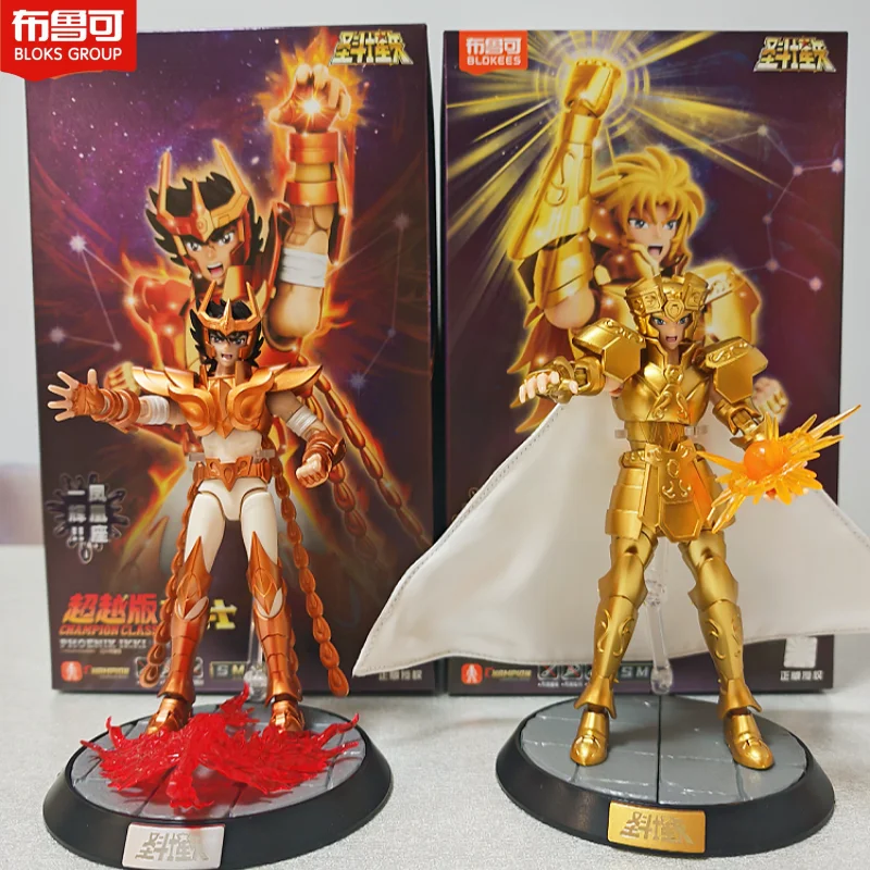En Stock, Figuras BLOKEES de Saint Seiya, CLASE CAMPEÓN, GEMINI SAGA, PHOENIX IKKI, Kit de Modelo para Armar, Figura de San Seiya, Regalos