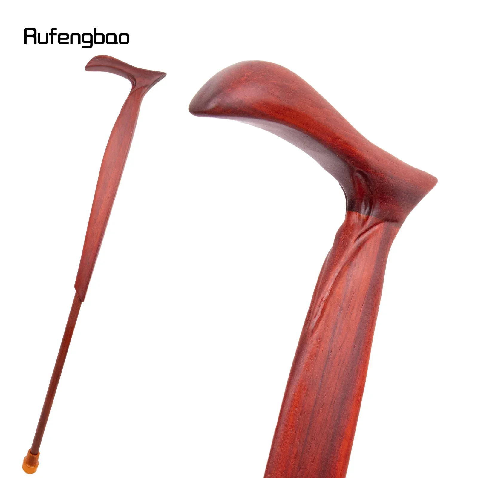 Red Original Wooden T Shape Fashion Stick Decorative Stage Cane Stick Decorative Cane Cosplay Parties, For Cosplay & Party