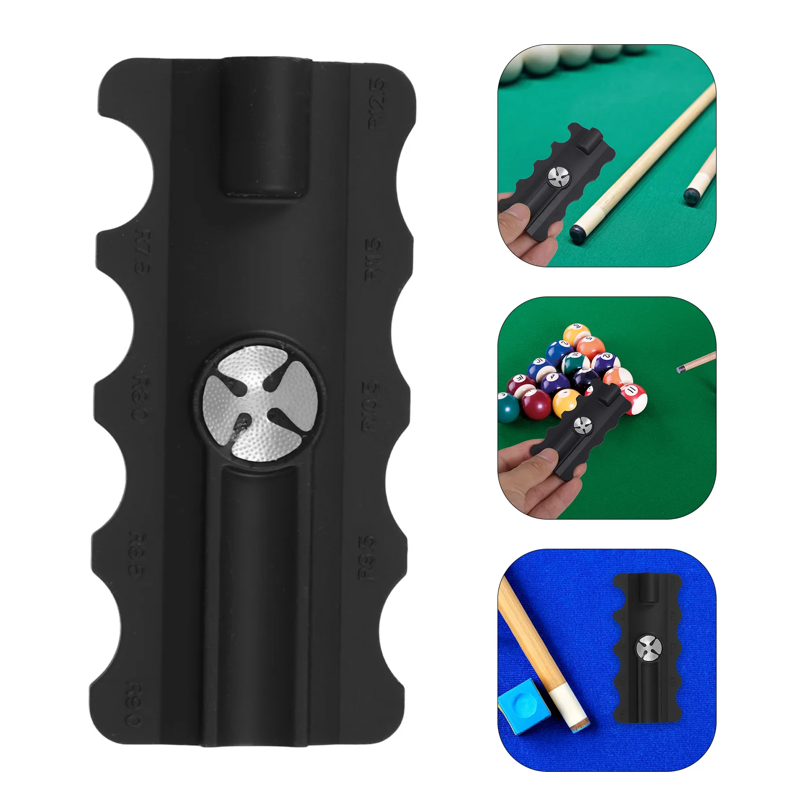 

Pool Cue Tip Repair Tool Multi-Function 5-in-1 Burnisher Snooker Billiard Cue Tip Shaper Polishing and Shaping Accessory