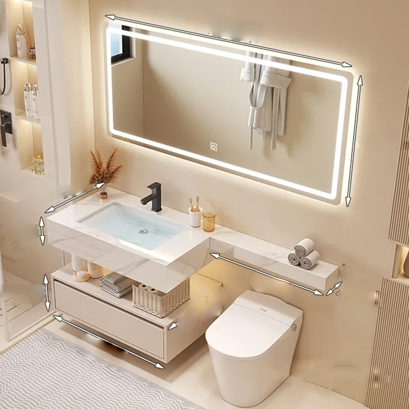 Luxury Decorations Cupboard Organizer Storage Toilet Partitions Modern Drawers Bathroom Cabinet Paper Gabinete Hotel Furniture